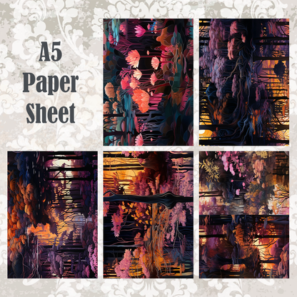 #5A180 POI Print A5 Cardstock Paper Set 10 Pcs