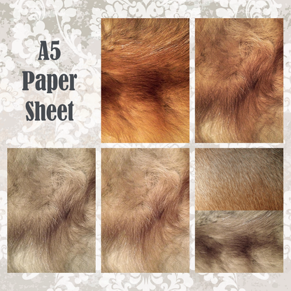 #5A182 POI Print A5 Cardstock Paper Set 10 Pcs