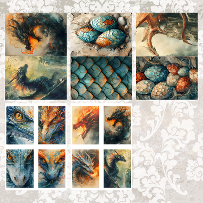 #5A185 POI Print A5 Cardstock Paper Set 10 Pcs