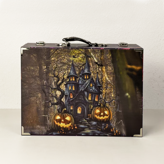 #01187 Customized Pattern Wooden Suitcase