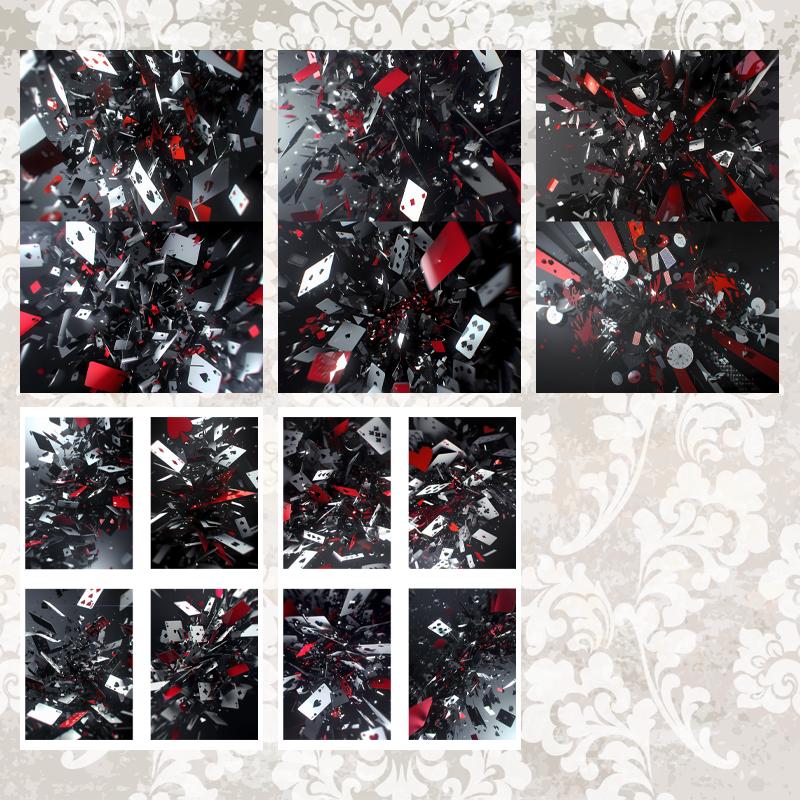 #5A188 POI Print A5 Cardstock Paper Set 10 Pcs