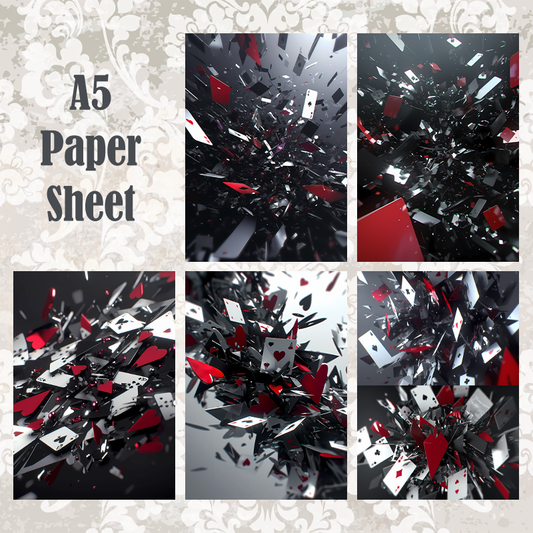 #5A188 POI Print A5 Cardstock Paper Set 10 Pcs