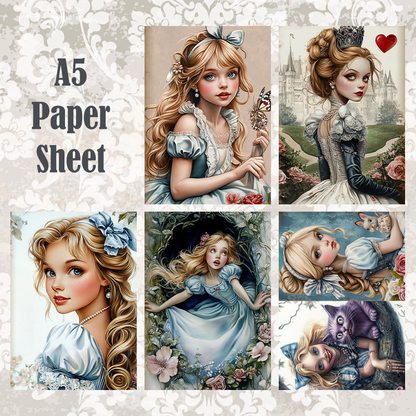#5A189 POI Print A5 Cardstock Paper Set 10 Pcs