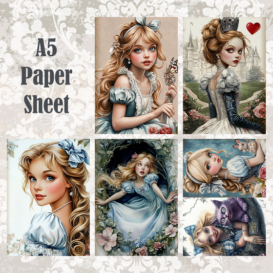 #5A189 POI Print A5 Cardstock Paper Set 10 Pcs