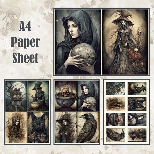 #18 POI Print A4 Cardstock Paper Set 5 Pcs