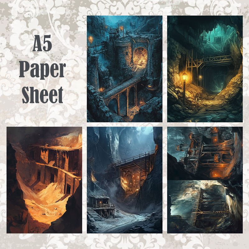 #5A18 POI Print A5 Cardstock Paper Set 10 Pcs