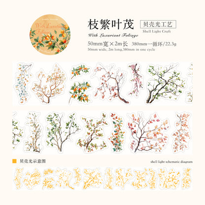 #03029 Mountain Wild Flower Branches Series Tape Roll