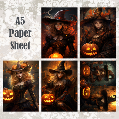 #5A190 POI Print A5 Cardstock Paper Set 10 Pcs