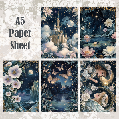 #5A191 POI Print A5 Cardstock Paper Set 10 Pcs