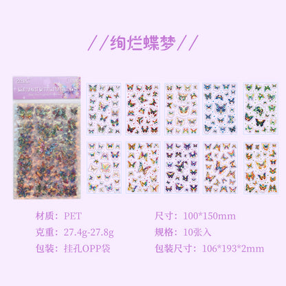 #02446 Moon Butterfly Series Sticker