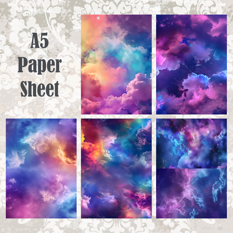 #5A193 POI Print A5 Cardstock Paper Set 10 Pcs