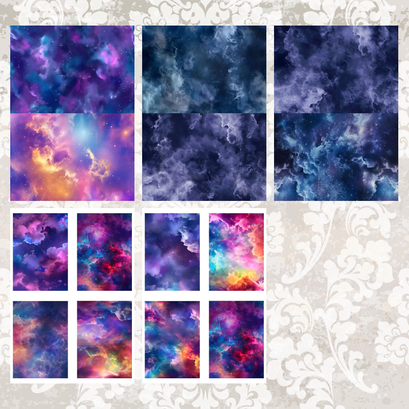 #5A193 POI Print A5 Cardstock Paper Set 10 Pcs