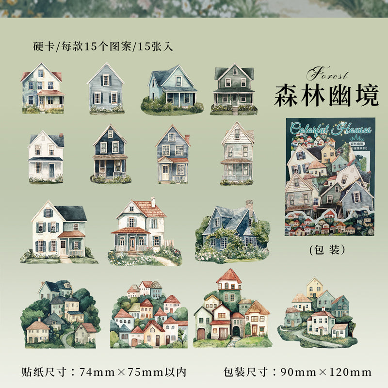 #02346 Colorful House Series Sticker