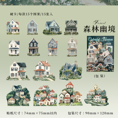 #02346 Colorful House Series Sticker