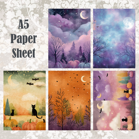 #5A194 POI Print A5 Cardstock Paper Set 10 Pcs