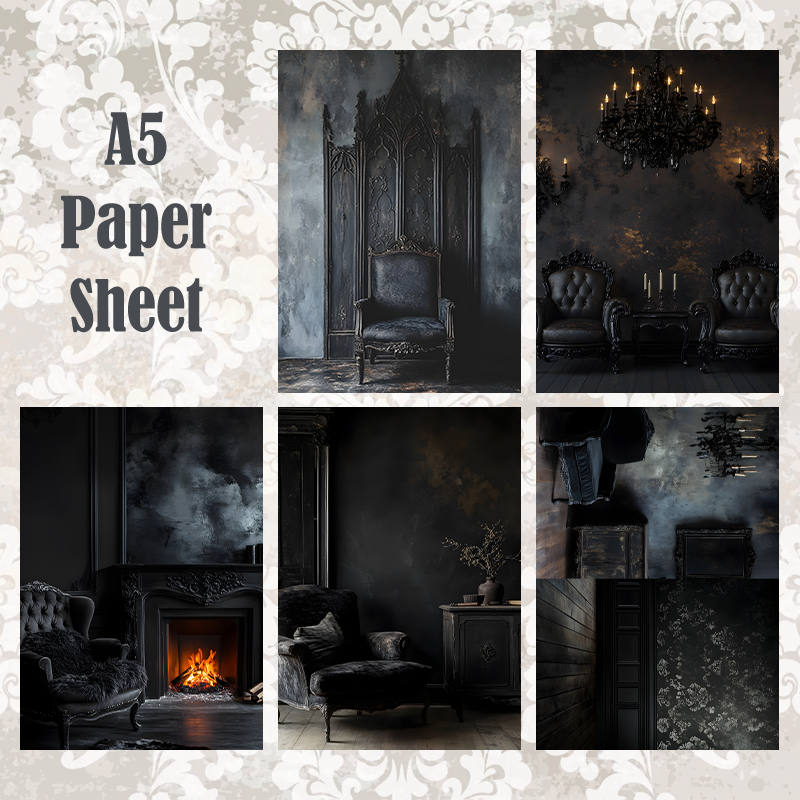 #5A199 POI Print A5 Cardstock Paper Set 10 Pcs