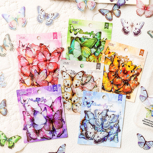 #02470 Spring Butterfly Series Sticker