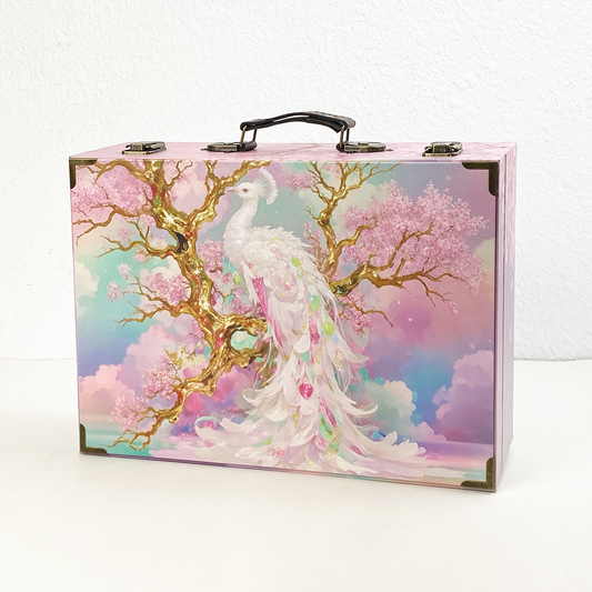 #01149 Customized Pattern Wooden Suitcase