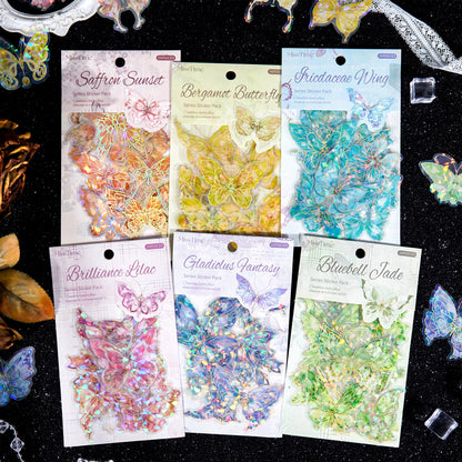 #02890 Shiny Butterfly Series Sticker