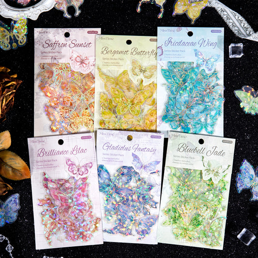 #02890 Shiny Butterfly Series Sticker