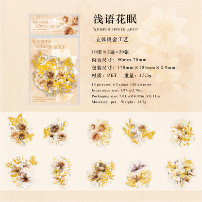 #02611 Golden Rose  Series Sticker