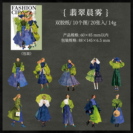 #02920 Vintage Fashion Series Sticker