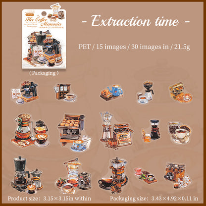 #02646 Memory of Coffee Series Sticker