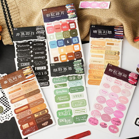 #02080 Varities of Label Series Sticker