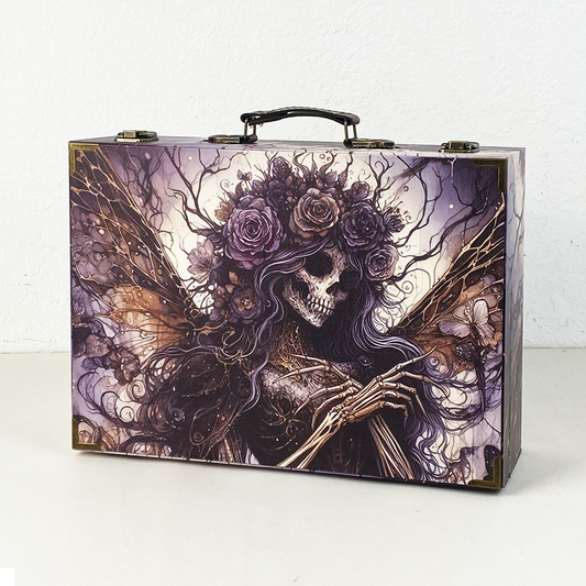 #01167 Customized Pattern Wooden Suitcase