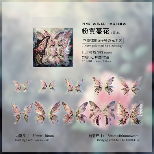 #02337 Ice Butterfly Series Sticker