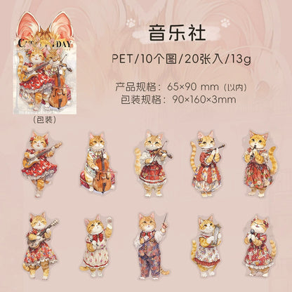 #02766 Cat Club Series Sticker
