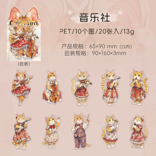 #02766 Cat Club Series Sticker