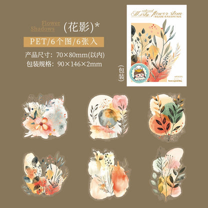 #02793 Mist Washi Flower Series Sticker