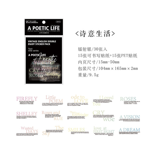 #02407 Write a Title Series Sticker