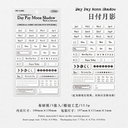 #02419 Word on cloth Series Sticker