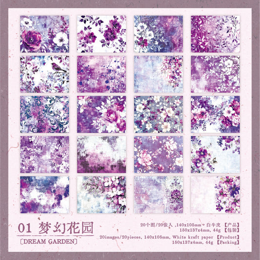 #02757 Vintage Flower Series Paper