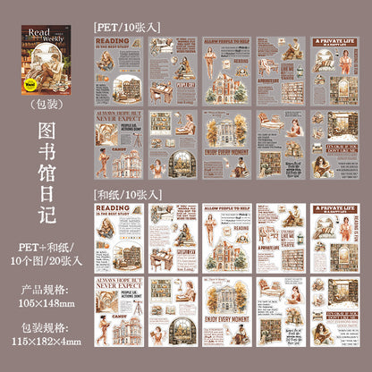 #02832 Library Week Series Sticker Book