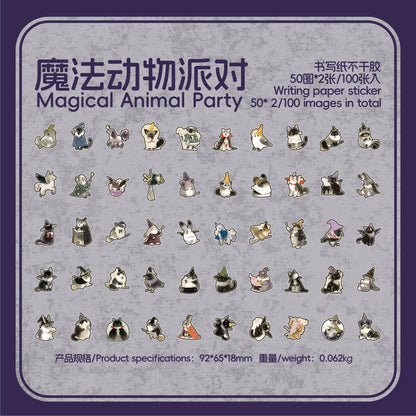 #02734 Animal Magic Party Series Sticker
