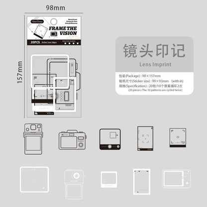 H1#02021 Frame Museum Series Sticker