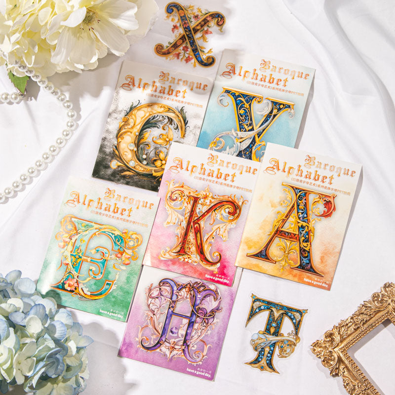 #02149 Barque Alphabet Art Series Sticker