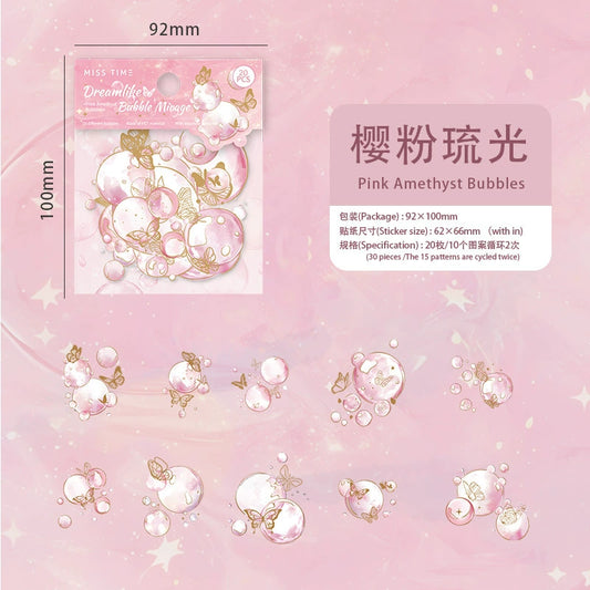 #02803 Fanstay Bubble Series Sticker