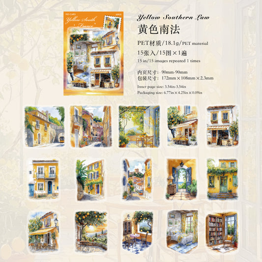 #02056 Village Towns Jounery Series Sticker