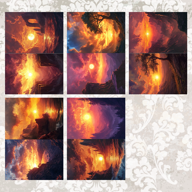 #1 POI Print A5 Cardstock Paper Set 10 Pcs