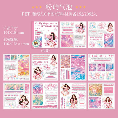 #02769 Girls Magazine Series Sticker