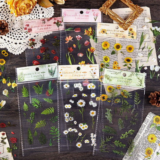 #02222 Pure Plant/Flower Series Sticker