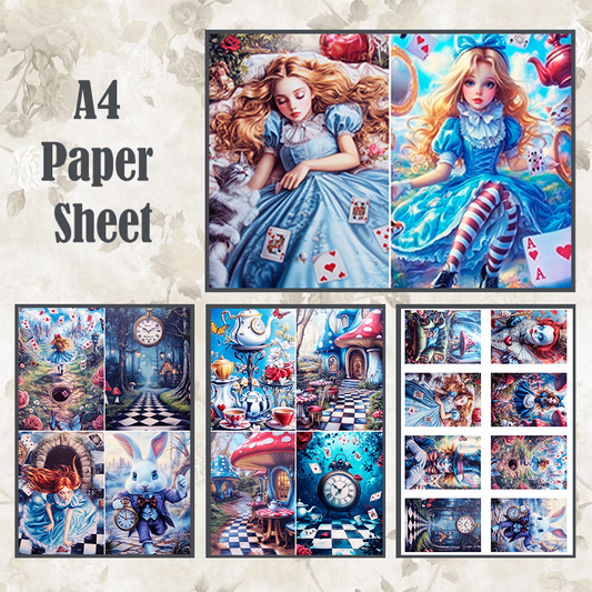 #1 POI Print A4 Cardstock Paper Set 5 Pcs