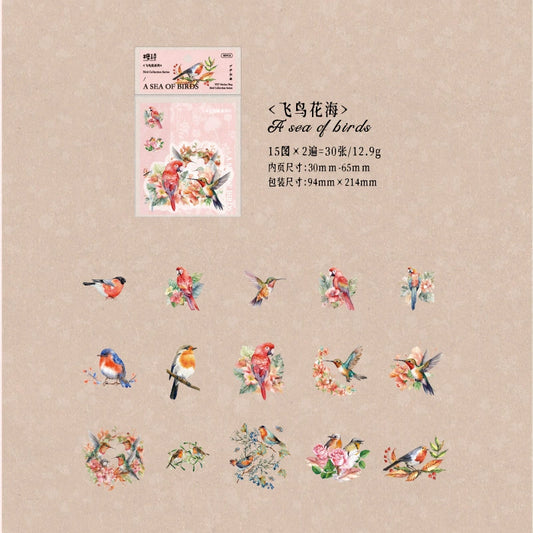 #02753 Bird Collection Series Sticker