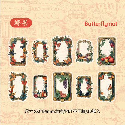 #02756 Flower Frame Series Sticker