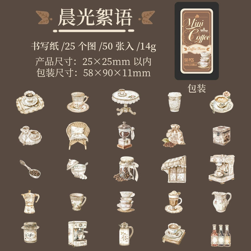 #02922 Mini Coffee Series Sticker