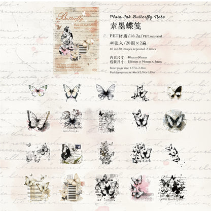 #02610 Colorful Butterfly Series Sticker
